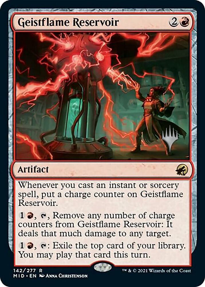 Geistflame Reservoir 142p/171 (Promo Pack: Innistrad: Midnight Hunt)  - Foil | Good Games Modbury