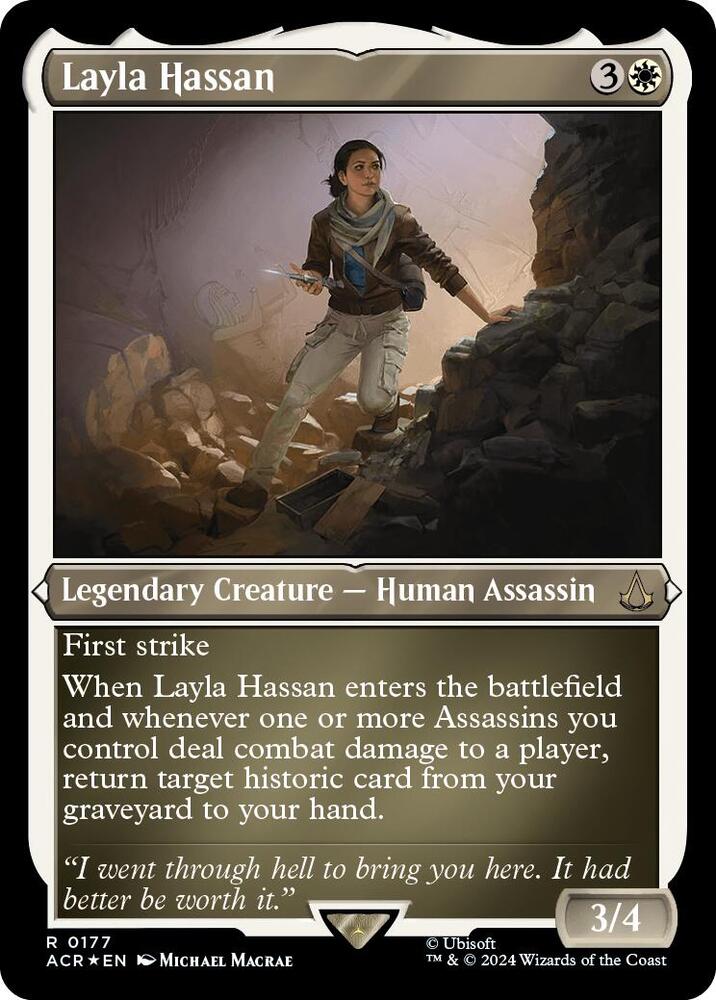 Layla Hassan 177 (Universes Beyond: Assassin's Creed)  - Etched Foil | Good Games Modbury