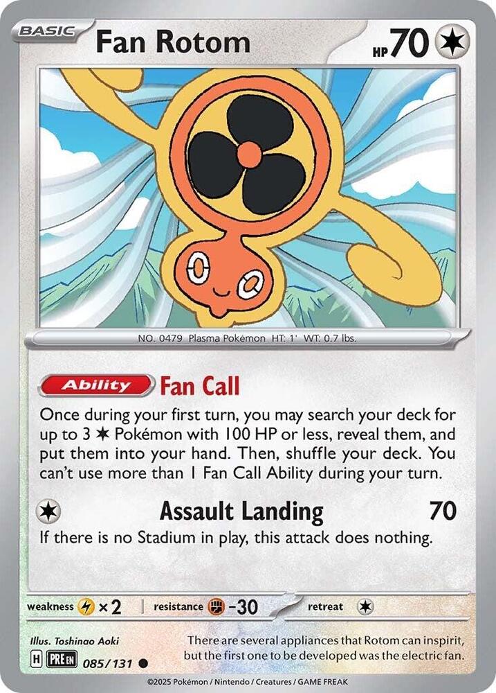 Fan Rotom (085/131) [Scarlet & Violet: Prismatic Evolutions] | Good Games Modbury