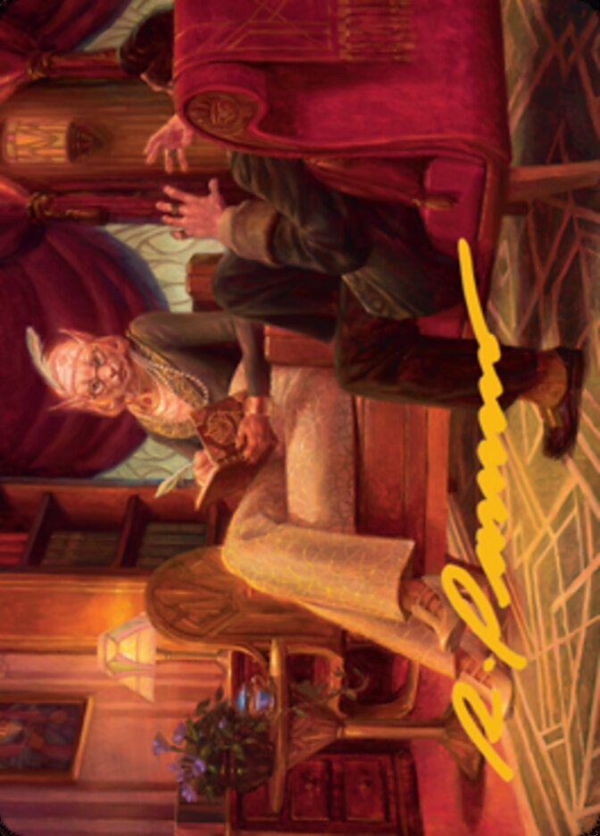 Phabine, Boss's Confidant Art Card (Gold-Stamped Signature) [Streets of New Capenna Art Series] | Good Games Modbury