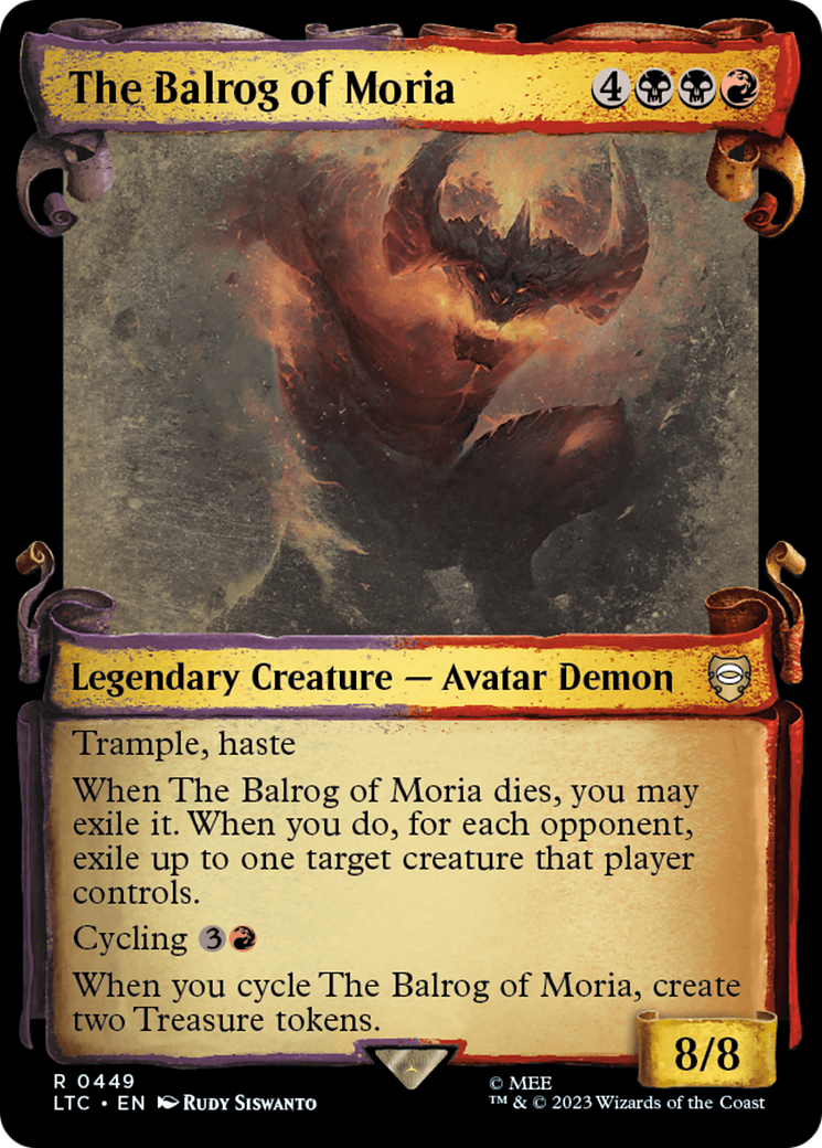 The Balrog of Moria [The Lord of the Rings: Tales of Middle-Earth Commander Showcase Scrolls] | Good Games Modbury
