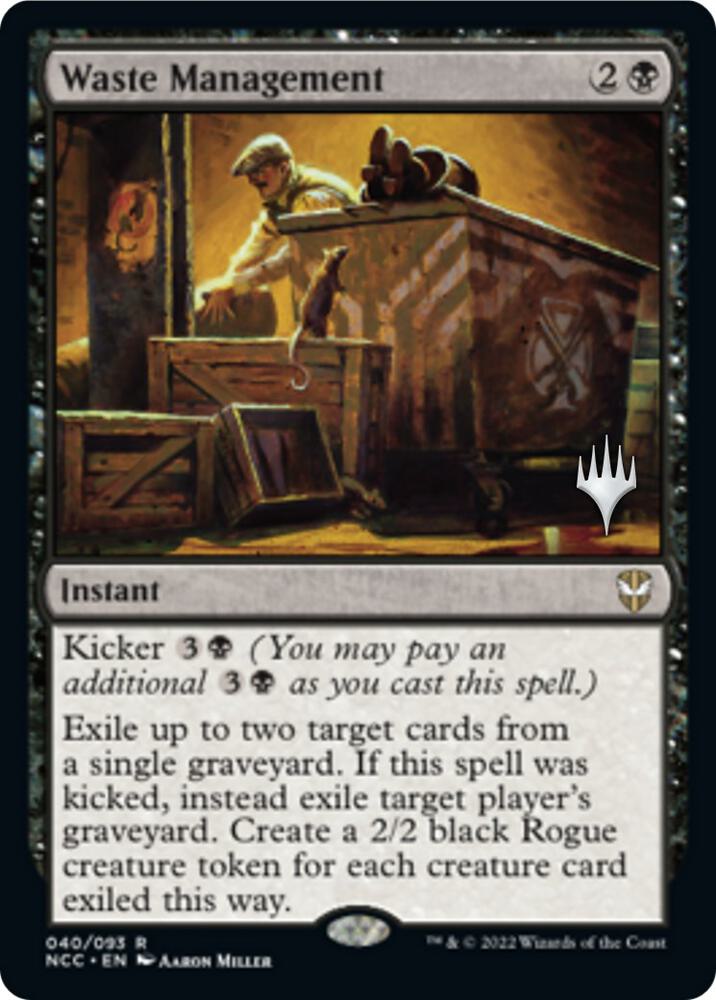 Waste Management 40 (Promo Pack: Streets of New Capenna)  - Foil | Good Games Modbury