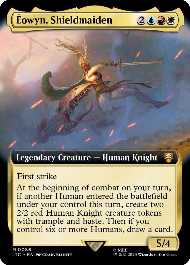 Éowyn, Shieldmaiden 86/347 (Commander: The Lord of the Rings: Tales of Middle-earth)  - Extended Art Foil | Good Games Modbury