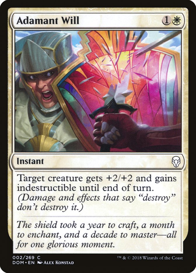 Adamant Will [Dominaria] | Good Games Modbury
