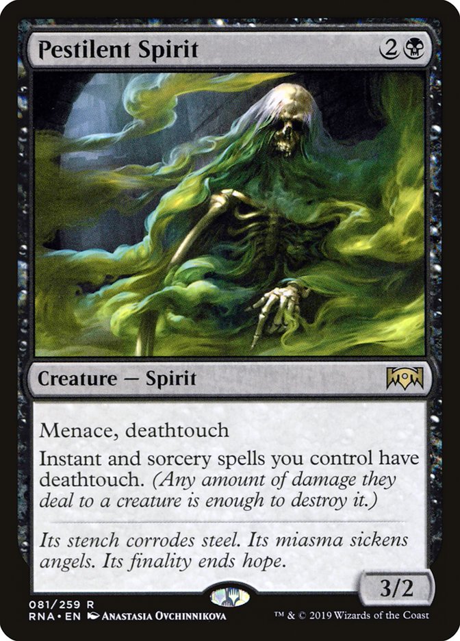 Pestilent Spirit 81/259 (Ravnica Allegiance)  | Good Games Modbury