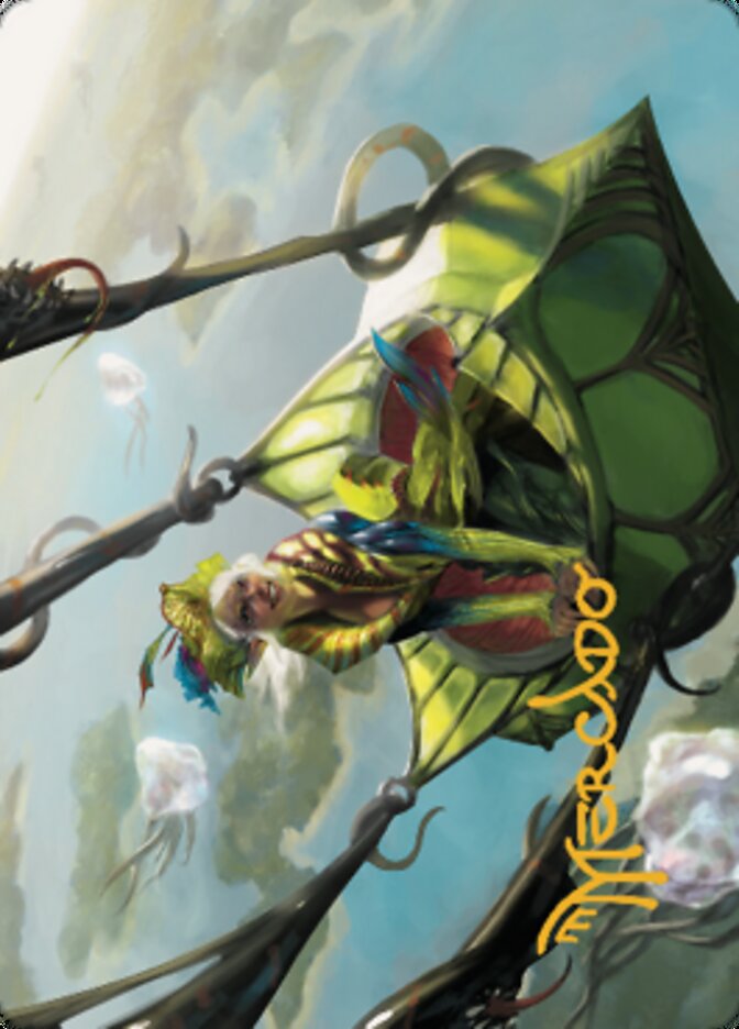 Nael, Avizoa Aeronaut Art Card (Gold-Stamped Signature) [Dominaria United Art Series] | Good Games Modbury