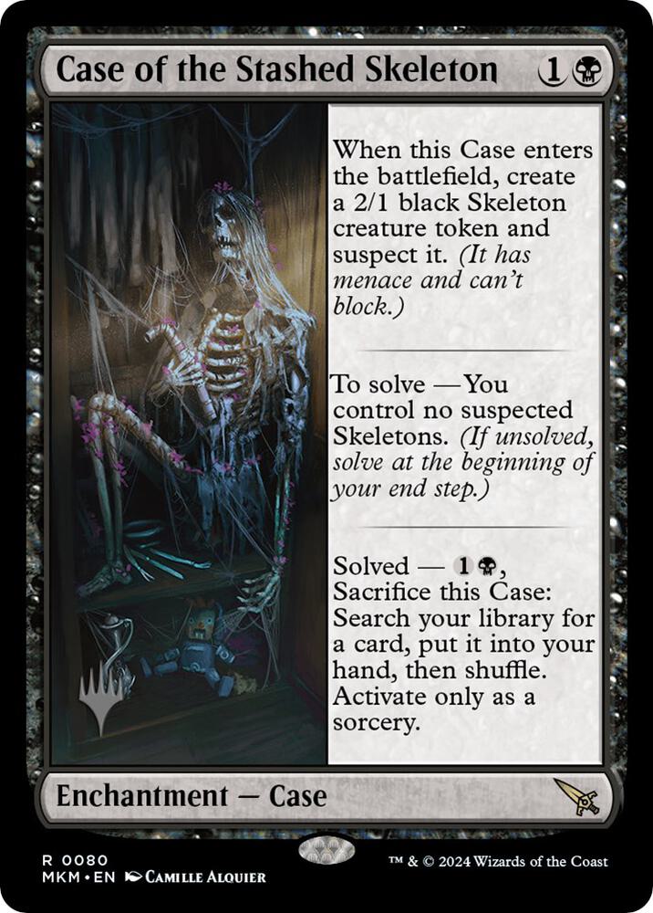 Case of the Stashed Skeleton 80 (Promo Pack: Murders at Karlov Manor)  - Foil | Good Games Modbury