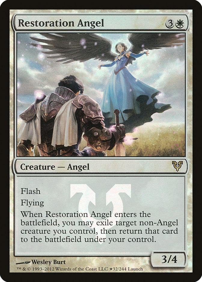 Restoration Angel (Launch) [Avacyn Restored Prerelease Promos] | Good Games Modbury