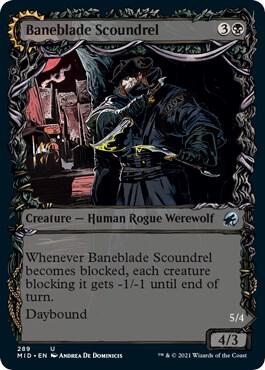 Baneblade Scoundrel Showcase 289/277 (Innistrad: Midnight Hunt)  | Good Games Modbury