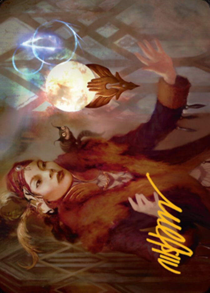 Misfortune Teller Art Card (Gold-Stamped Signature) [Streets of New Capenna Art Series] | Good Games Modbury