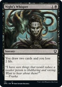Nights Whisper 115/50 (Commander: Dominaria United)  | Good Games Modbury