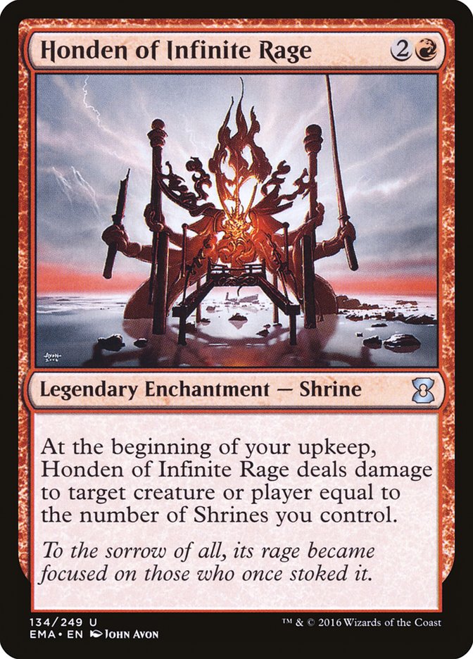 Honden of Infinite Rage 134/249 (Eternal Masters)  - Foil | Good Games Modbury
