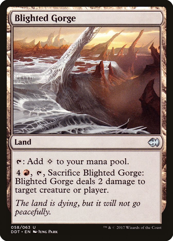 Blighted Gorge 58/63 (Duel Decks: Merfolk vs. Goblins)  | Good Games Modbury
