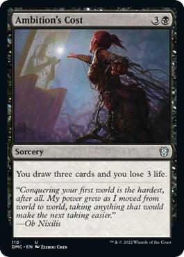 Ambitions Cost 110/50 (Commander: Dominaria United)  | Good Games Modbury