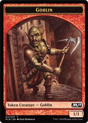 Goblin // Thopter Double-Sided Token (Game Night) [Core Set 2019 Tokens] | Good Games Modbury