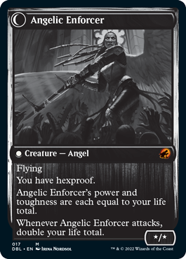 Enduring Angel // Angelic Enforcer [Innistrad: Double Feature] | Good Games Modbury