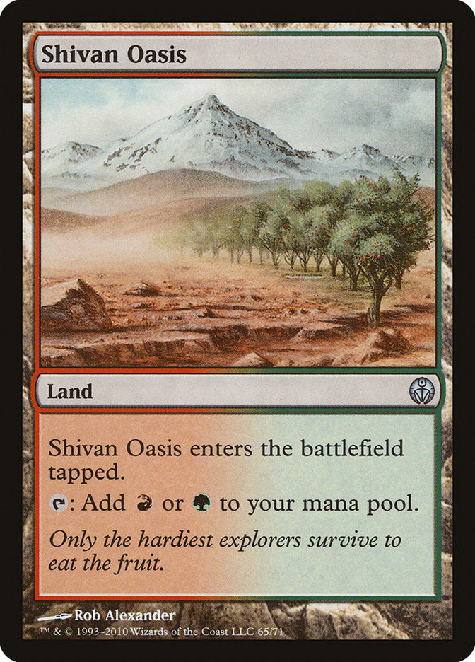 Shivan Oasis 65/71 (Duel Decks: Phyrexia vs. the Coalition)  | Good Games Modbury