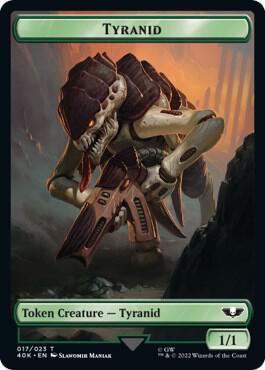 Tyranid Tyranid Gargoyle Double Sided Token Surge Foil 17 // 9 (Universes Beyond: Warhammer 40,000)  - Surge Foil | Good Games Modbury