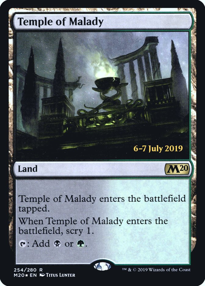 Temple of Malady [Core Set 2020 Prerelease Promos] | Good Games Modbury