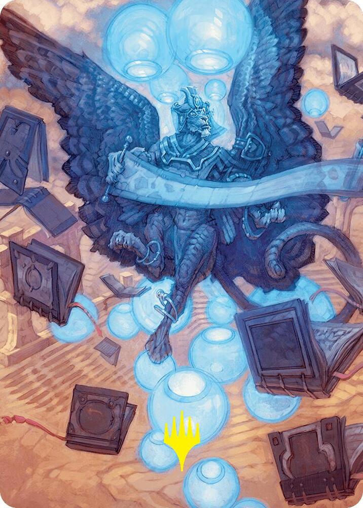 Sphinx of Forgotten Lore Art Card 33 54 Gold Stamped Signature 33 (Art Series: Foundations)  | Good Games Modbury