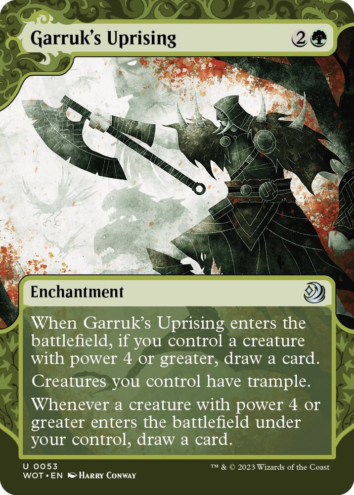 Garruk's Uprising 53 (Wilds of Eldraine: Enchanting Tales)  - Showcase Foil | Good Games Modbury