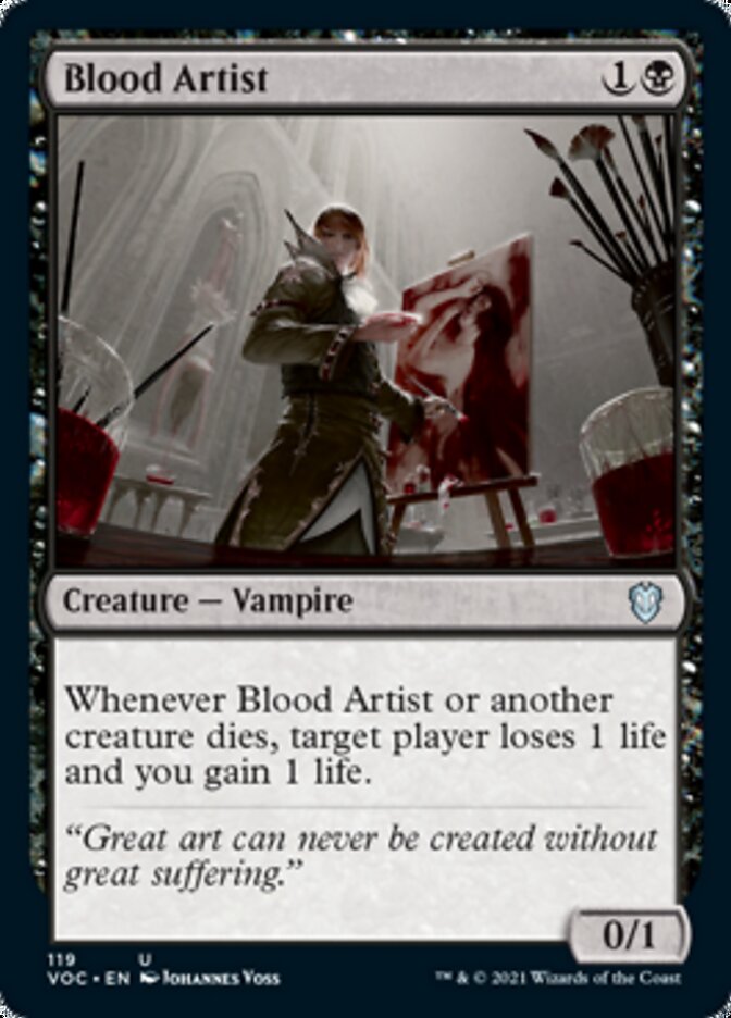 Blood Artist [Innistrad: Crimson Vow Commander] | Good Games Modbury