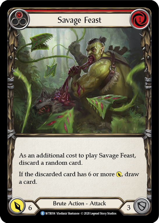 Savage Feast (Red) [U-WTR014] (Welcome to Rathe Unlimited)  Unlimited Normal | Good Games Modbury