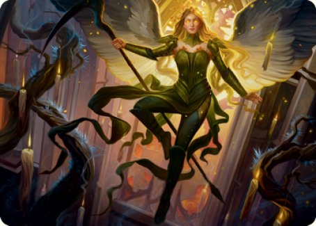 Sigarda, Champion of Light Art Card [Innistrad: Midnight Hunt Art Series] | Good Games Modbury