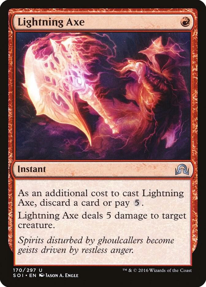 Lightning Axe 170/297 (Shadows over Innistrad)  | Good Games Modbury
