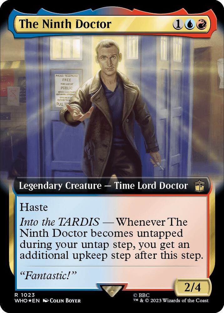 The Ninth Doctor 1023/331 (Universes Beyond: Doctor Who)  - Extended Art Surge Foil | Good Games Modbury
