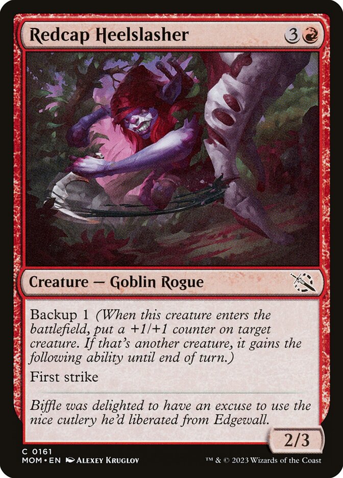 Redcap Heelslasher 161/291 (March of the Machine)  - Foil | Good Games Modbury