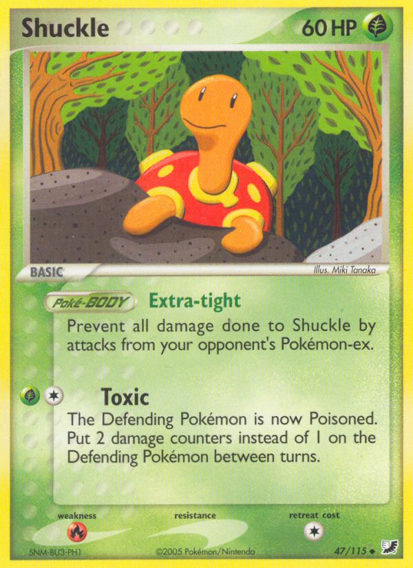 Shuckle (47/115) [EX: Unseen Forces] | Good Games Modbury