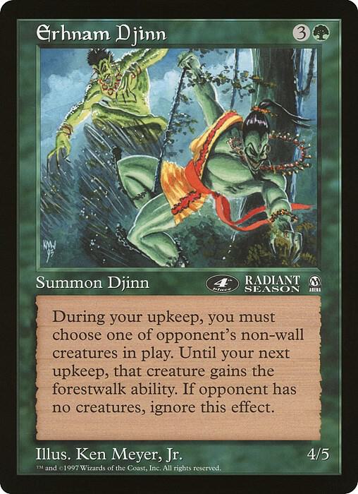 Erhnam Djinn 4th Place Arena League  (Oversize Cards)  | Good Games Modbury