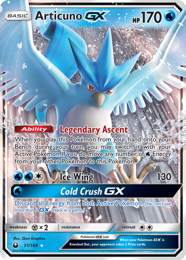 Articuno GX (31/168) [Sun & Moon: Celestial Storm] | Good Games Modbury