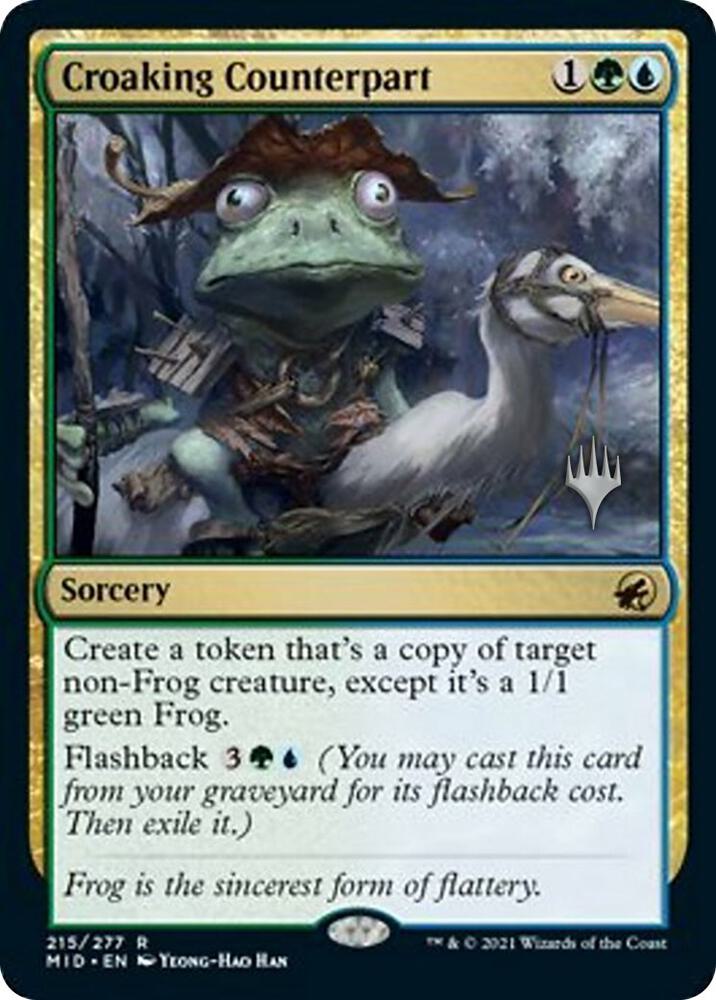 Croaking Counterpart 215p/171 (Promo Pack: Innistrad: Midnight Hunt)  | Good Games Modbury
