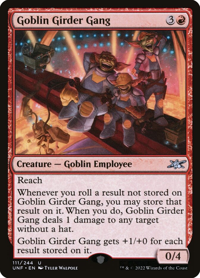 Goblin Girder Gang 111/244 (Unfinity)  - Foil | Good Games Modbury