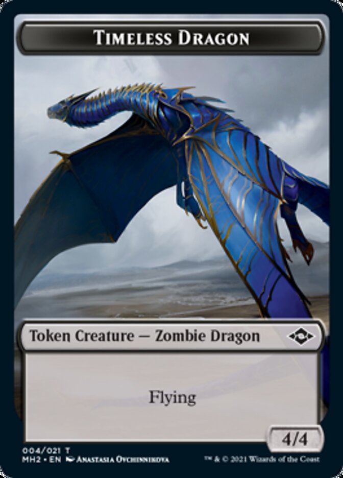 Timeless Dragon Token [Modern Horizons 2 Tokens] | Good Games Modbury