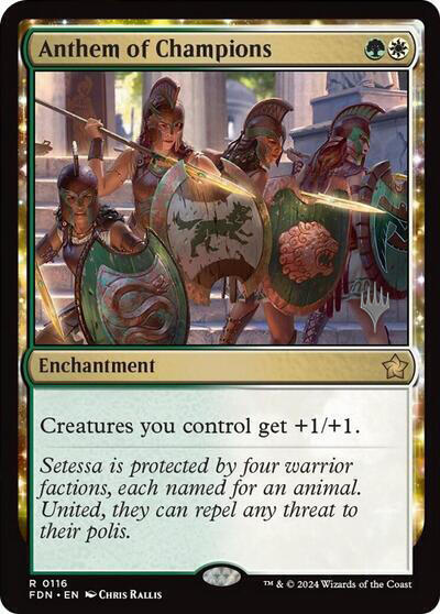 Anthem of Champions 116p/101 (Promo Pack: Aetherdrift)  - Foil | Good Games Modbury