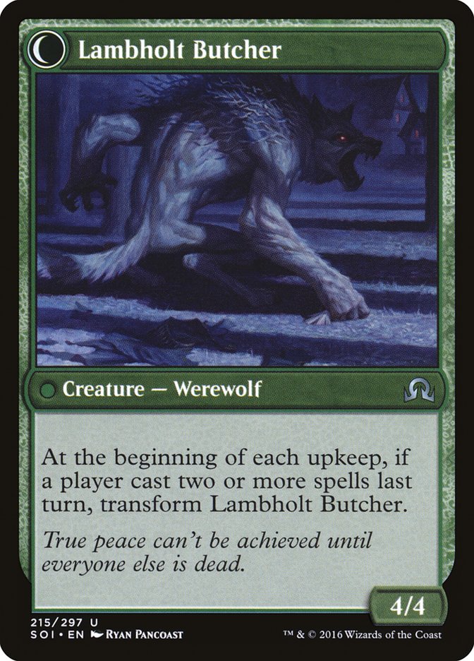 Lambholt Pacifist // Lambholt Butcher [Shadows over Innistrad] | Good Games Modbury