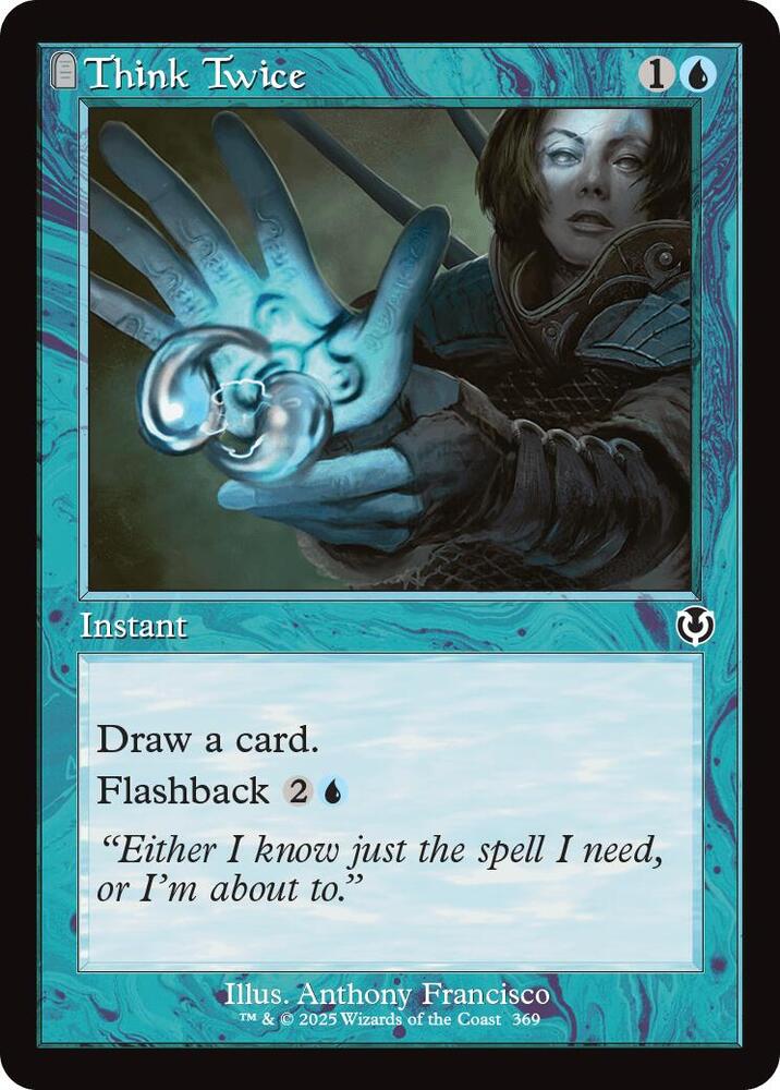 Think Twice 369/287 (Innistrad Remastered)  - Retro Foil | Good Games Modbury