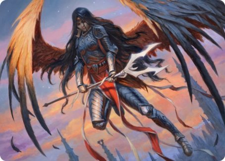 Liesa, Forgotten Archangel Art Card [Innistrad: Midnight Hunt Art Series] | Good Games Modbury