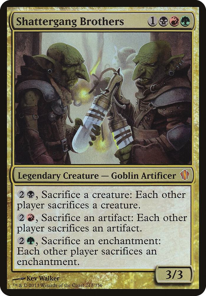Shattergang Brothers Commander 2013 213/15 (Oversize Cards)  - Foil | Good Games Modbury