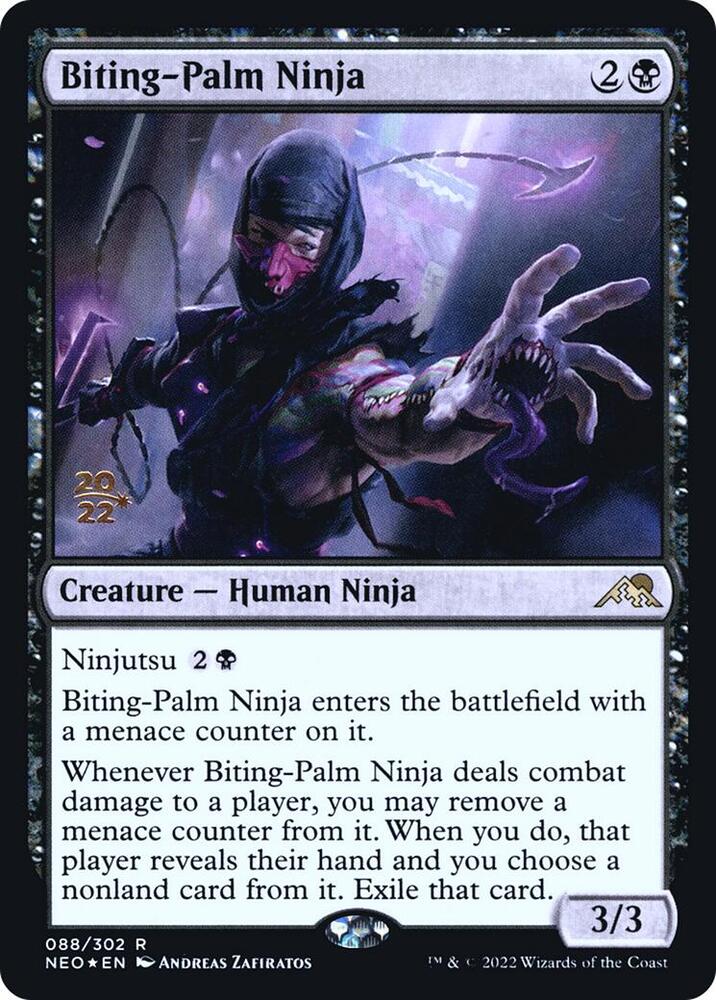 Biting Palm Ninja 88s/157 (Prerelease Cards)  - Foil | Good Games Modbury