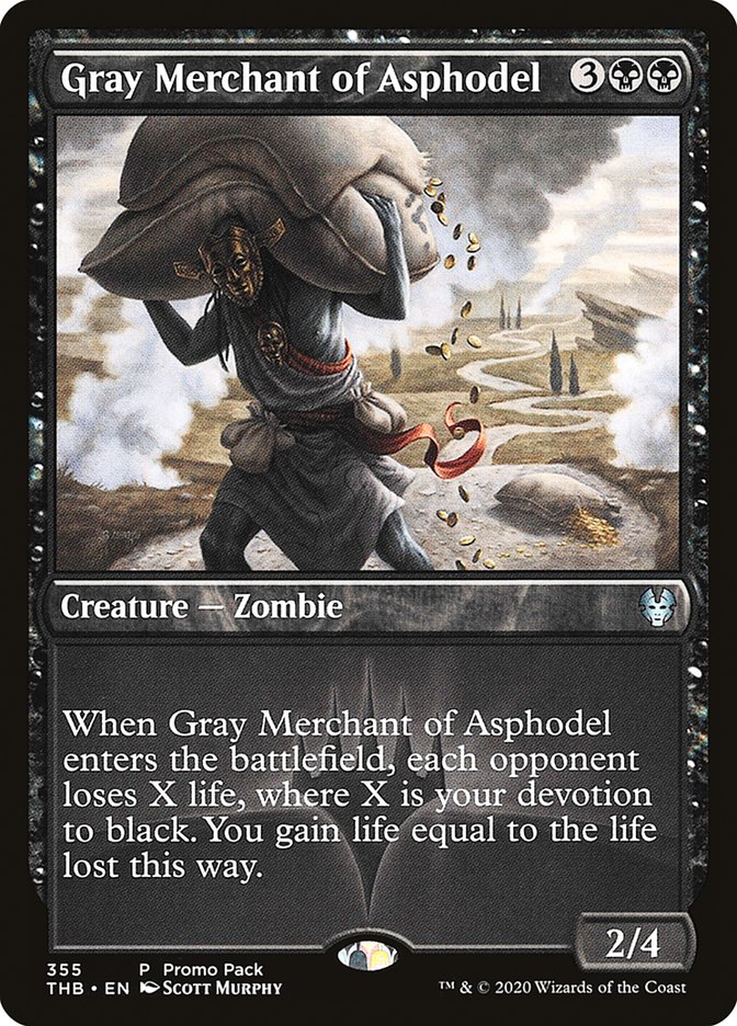 Gray Merchant of Asphodel (Promo Pack) [Theros Beyond Death Promos] | Good Games Modbury