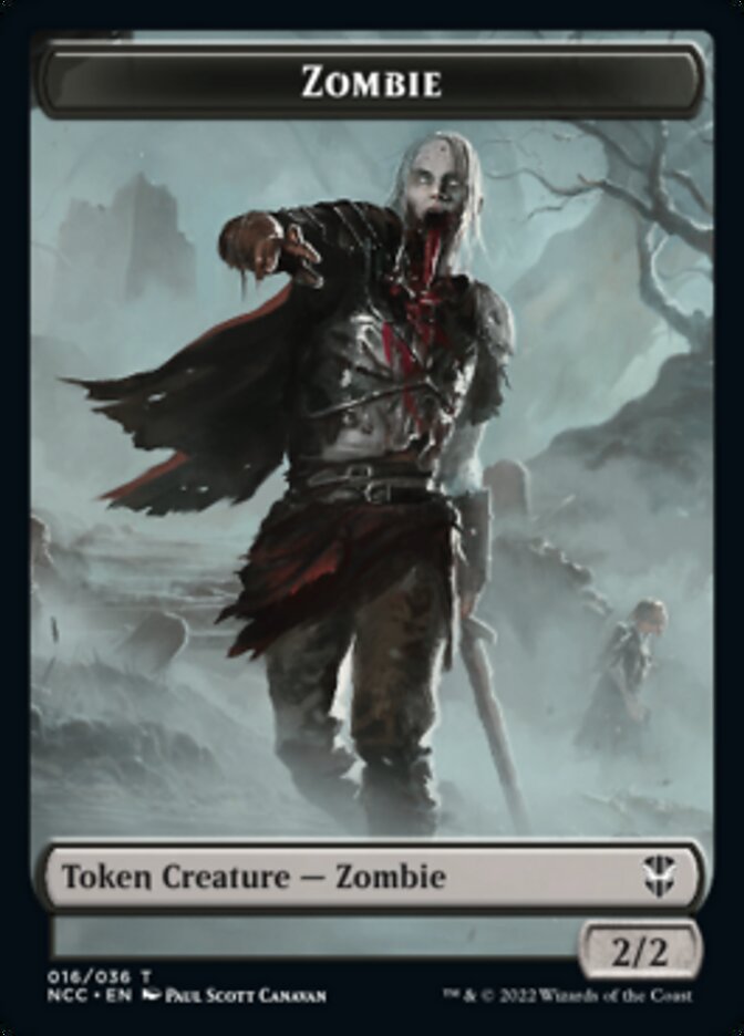 Zombie // Drake Double-Sided Token [Streets of New Capenna Commander Tokens] | Good Games Modbury