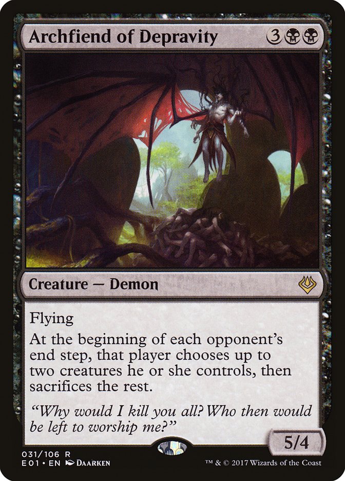 Archfiend of Depravity [Archenemy: Nicol Bolas] | Good Games Modbury