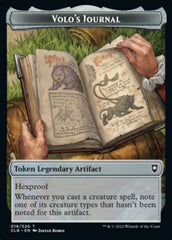 Treasure // Volo's Journal Double-Sided Token [Commander Legends: Battle for Baldur's Gate Tokens] | Good Games Modbury