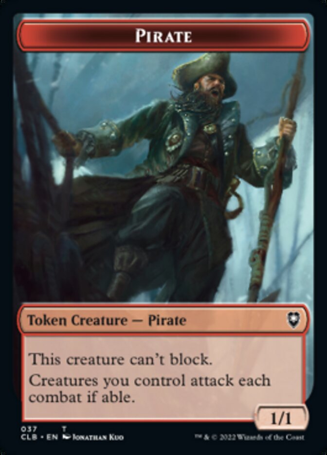 Pirate // Goblin Double-Sided Token [Commander Legends: Battle for Baldur's Gate Tokens] | Good Games Modbury