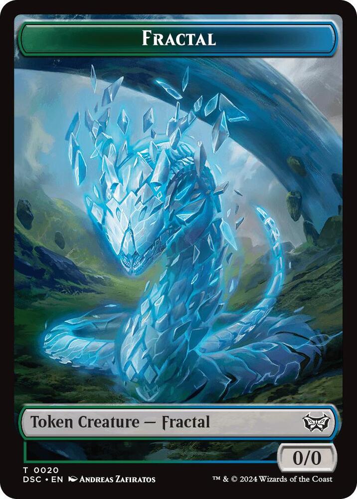 Fractal Scarecrow Double Sided Token 20 // 23 (Commander: Duskmourn: House of Horror)  | Good Games Modbury