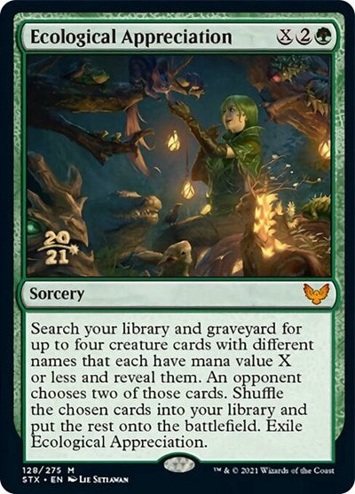Ecological Appreciation [Strixhaven: School of Mages Prerelease Promos] | Good Games Modbury